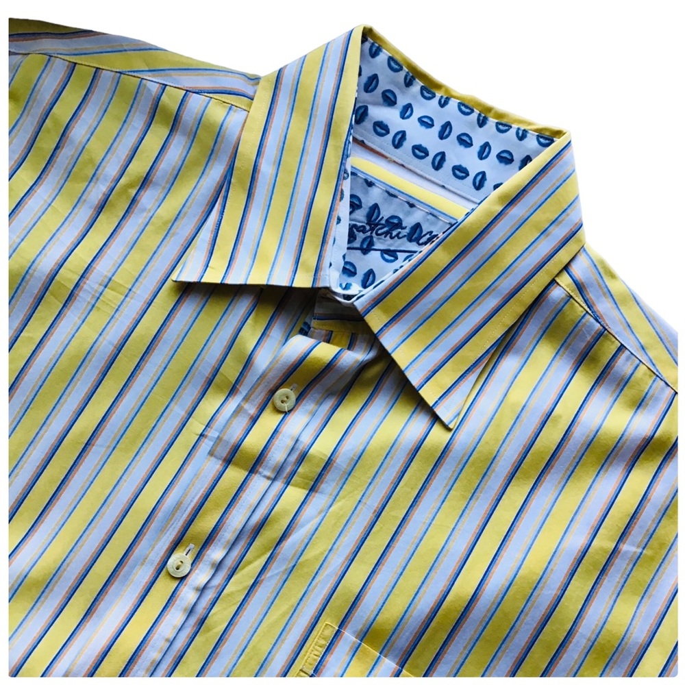 Bugatchi Uomo Designer Button Up Long Sleeve Mens… - image 3